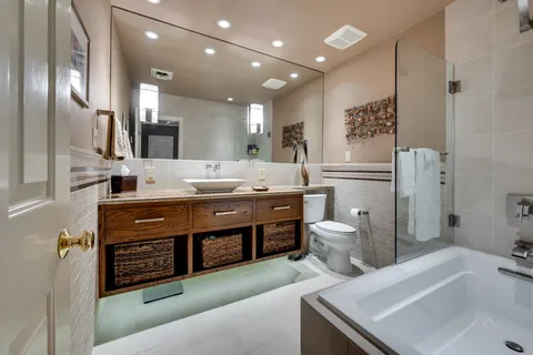 a outdoor space with patio furniture and a potted plant