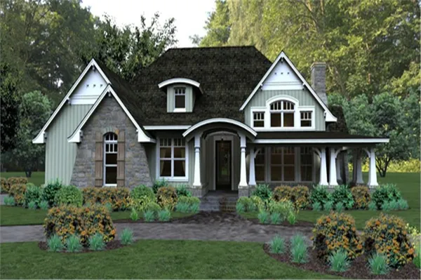 a front view of a house with yard