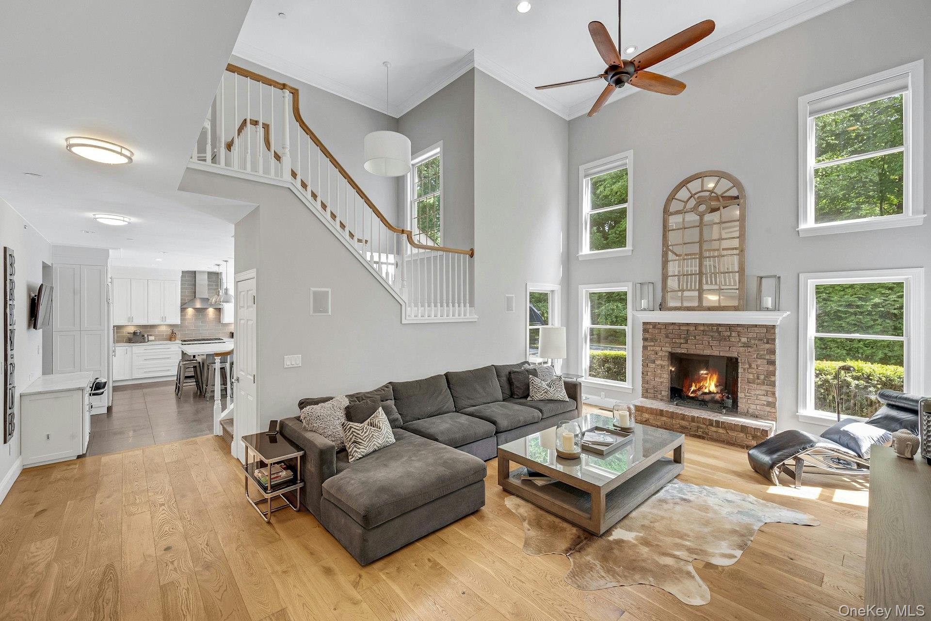 134 Euclid Avenue Ardsley, NY 10502 - Photo 10 of 48 Living room with double height ceilings.