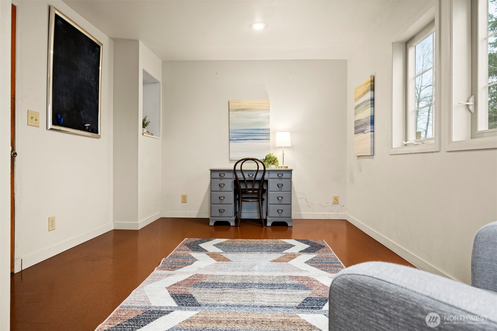 2935 King Street Bellingham, WA 98225 - Photo 27 of 38 a bedroom with a bed and a window