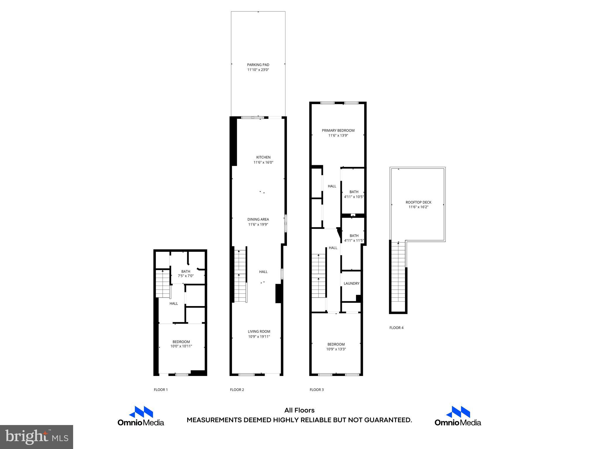 1523 Clarkson Street Baltimore, MD 21230 - Photo 54 of 57 a picture of floor plan