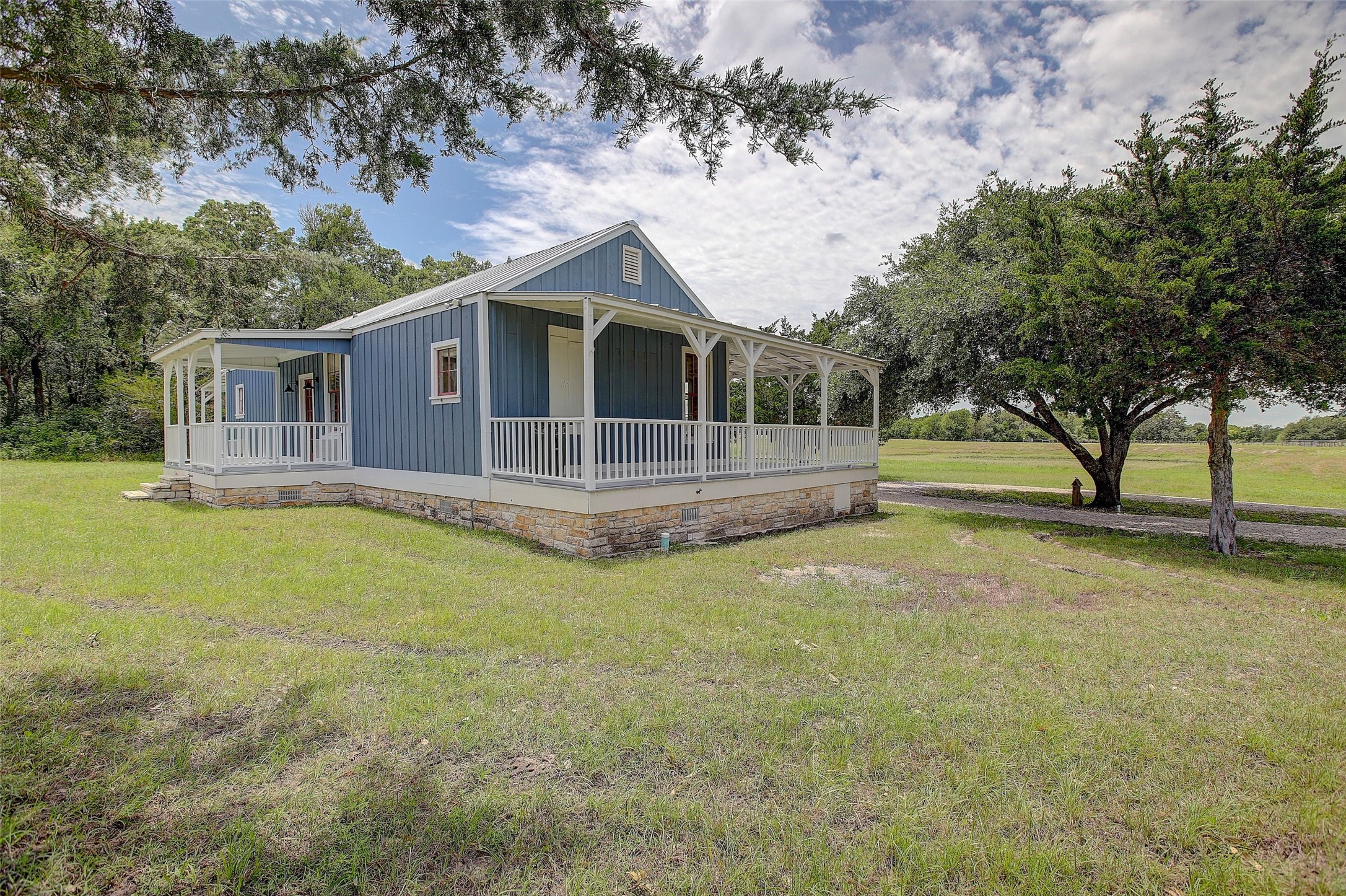1928 Koether Road Carmine, TX 78932 - Photo 25 of 49 Guest house exterior showing the varied 10 ft porches (2)