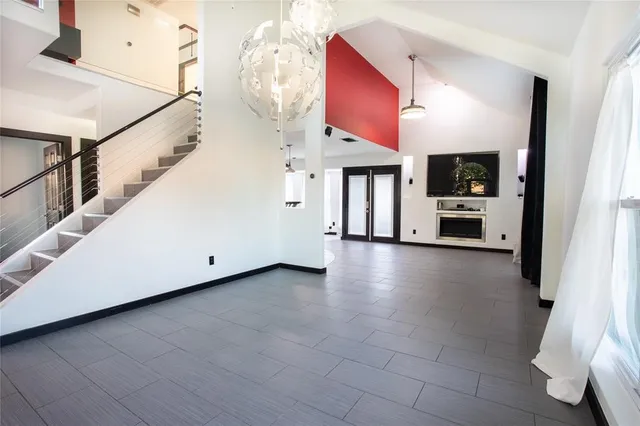 a view of a living room washer and dryer