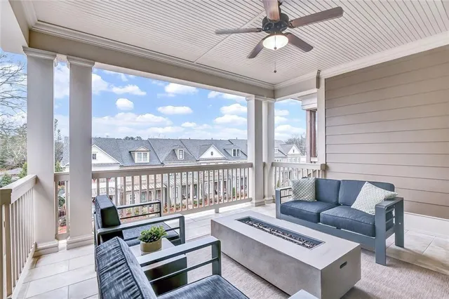 a front view of building with street