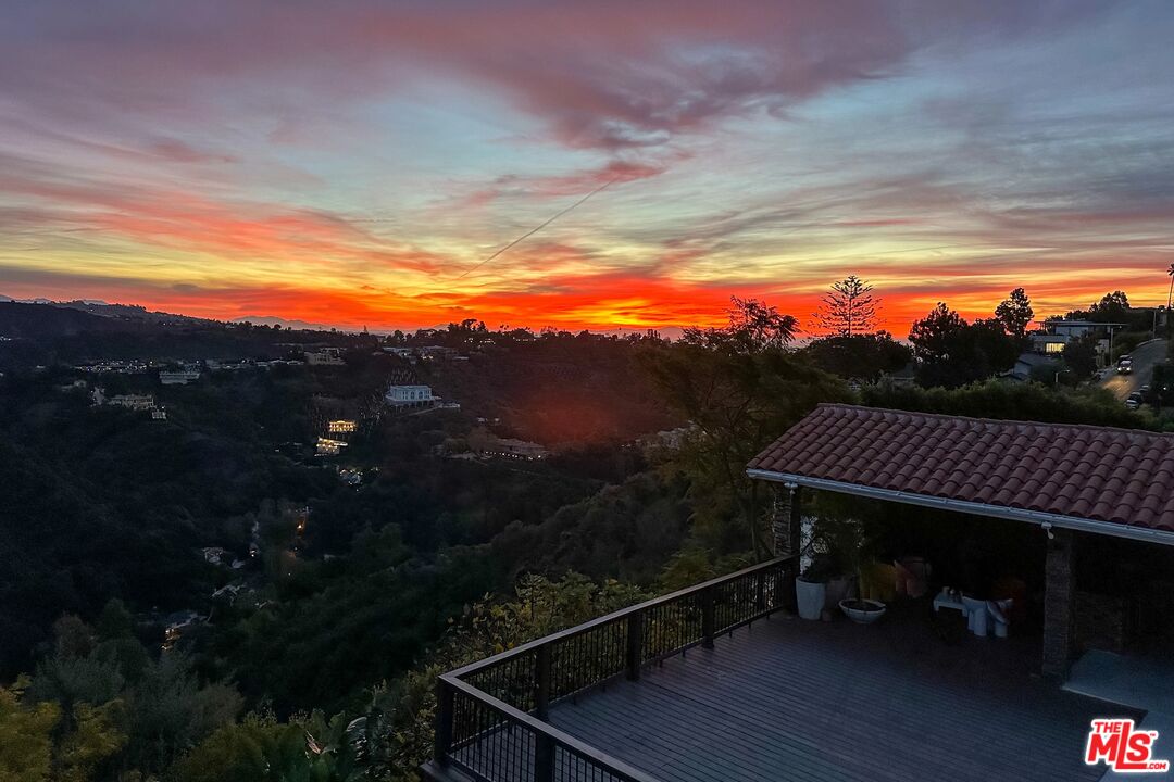 1410 Stradella Road Los Angeles, CA 90077 - Photo 42 of 42 a view of balcony with a swing