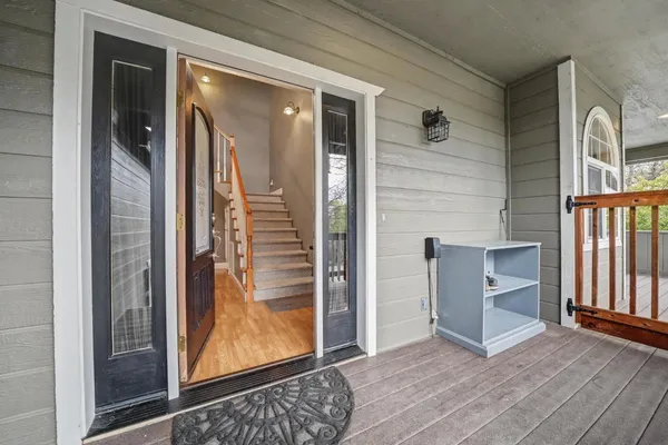 a view of an empty room and window