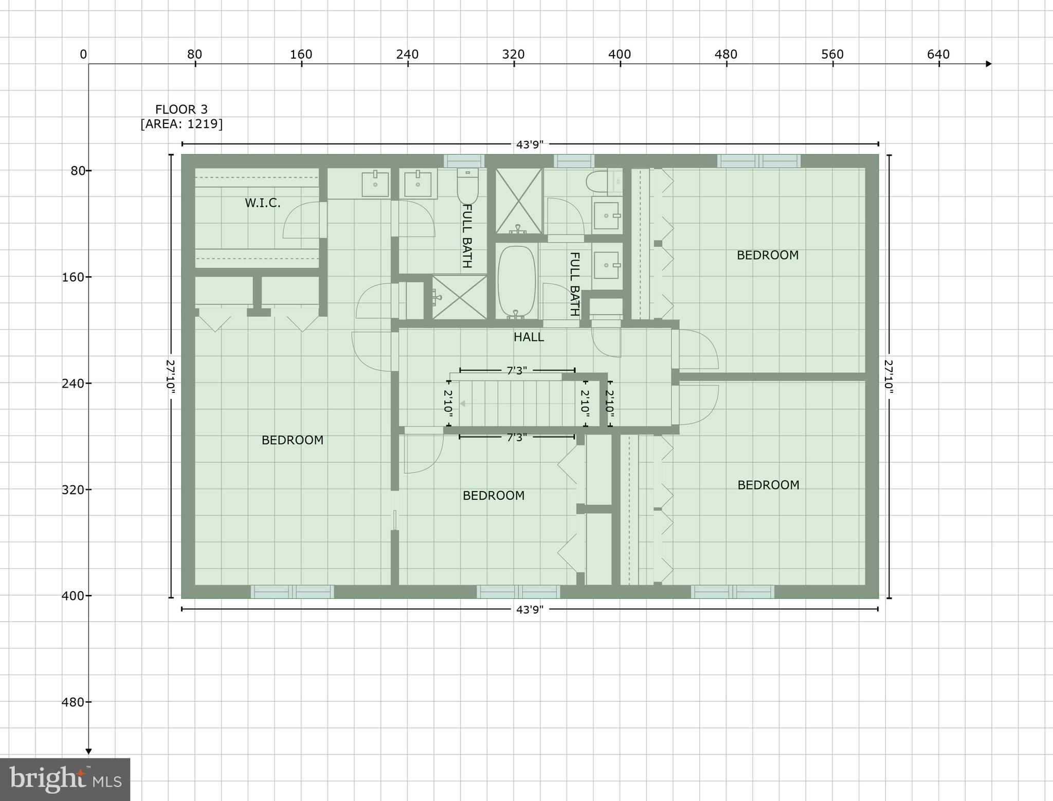 2123 Caves Road Owings Mills, MD 21117 - Photo 55 of 57 GLA Floor Plan