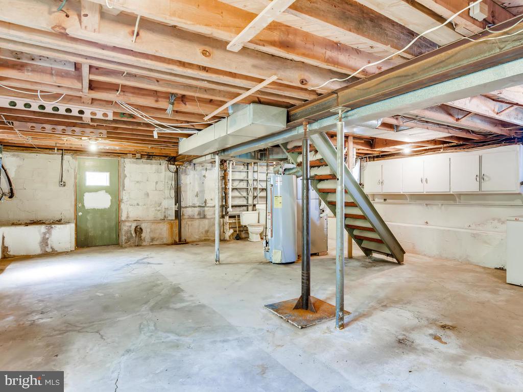 947 Woodlynn Road Baltimore, MD 21221 - Photo 25 of 36 Basement w/open Half Bath (in corner behind HWH)