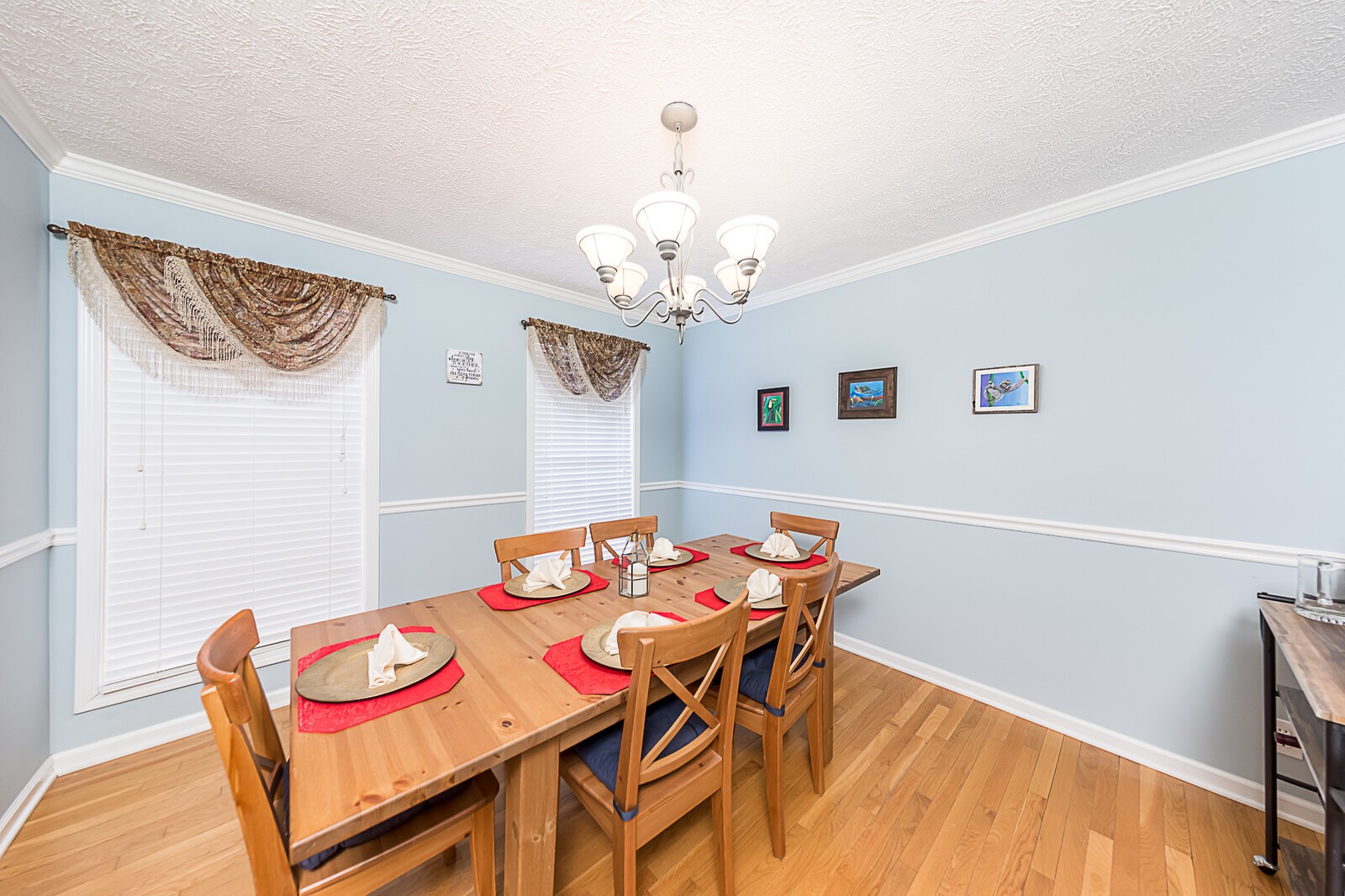 3721 Trough Springs Road Adams, TN 37010 - Photo 5 of 38 a view of a dining room with furniture and chandelier