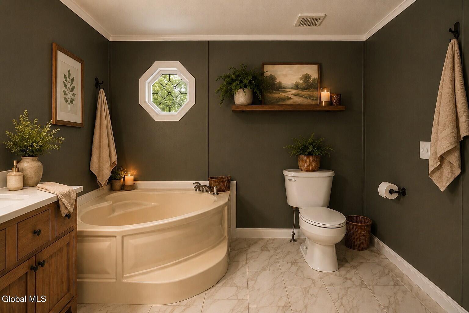 107 Fording Road Esperance, NY 12066 - Photo 27 of 42 AI staging bathroom