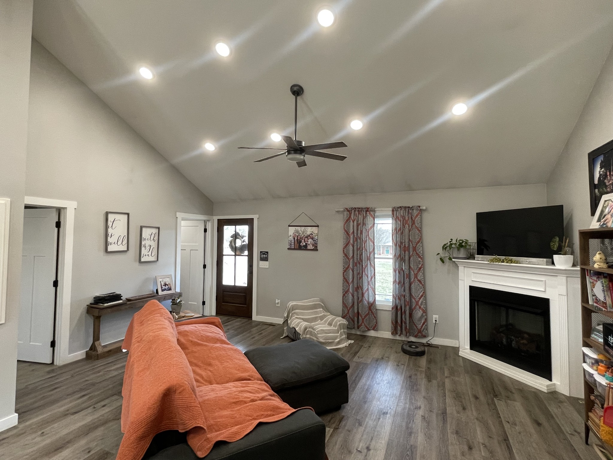 1875 Fall River Road Leoma, TN 38468 - Photo 6 of 18 a living room with furniture and a fireplace