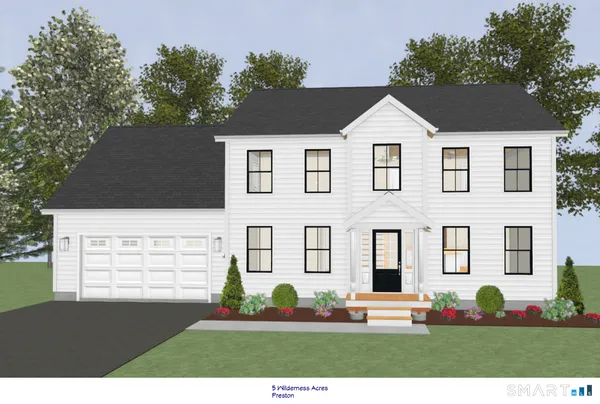 a view of house with yard