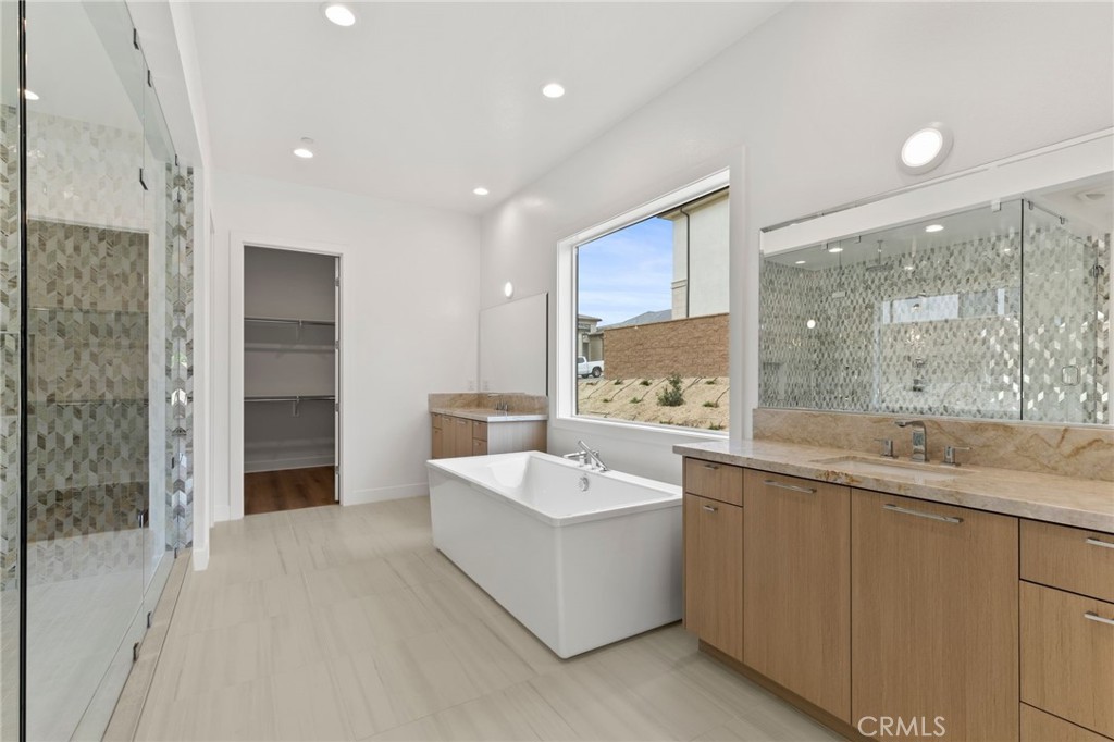 11864 Red Hawk Lane Porter Ranch, CA 91326 - Photo 9 of 21 Primary Bathroom: Alta Loma Italianate - Ridge Collection at Bella Vista - Photo of another Alta Loma - Not actual home for sale - Home is still under construction
