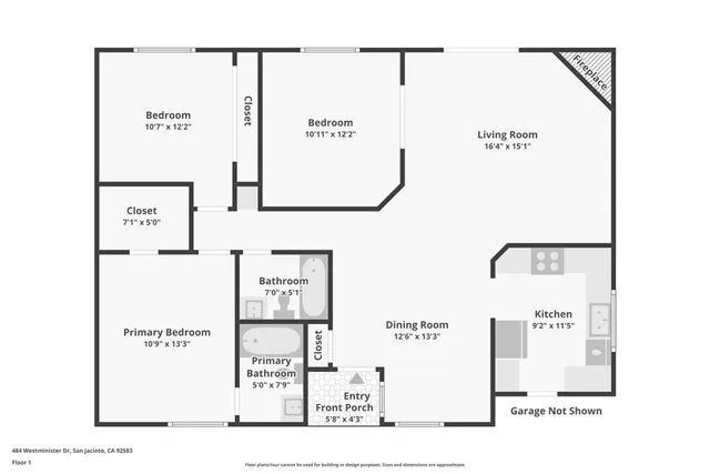 $399,000 | 484 Westminster Drive, San Jacinto, CA 92583