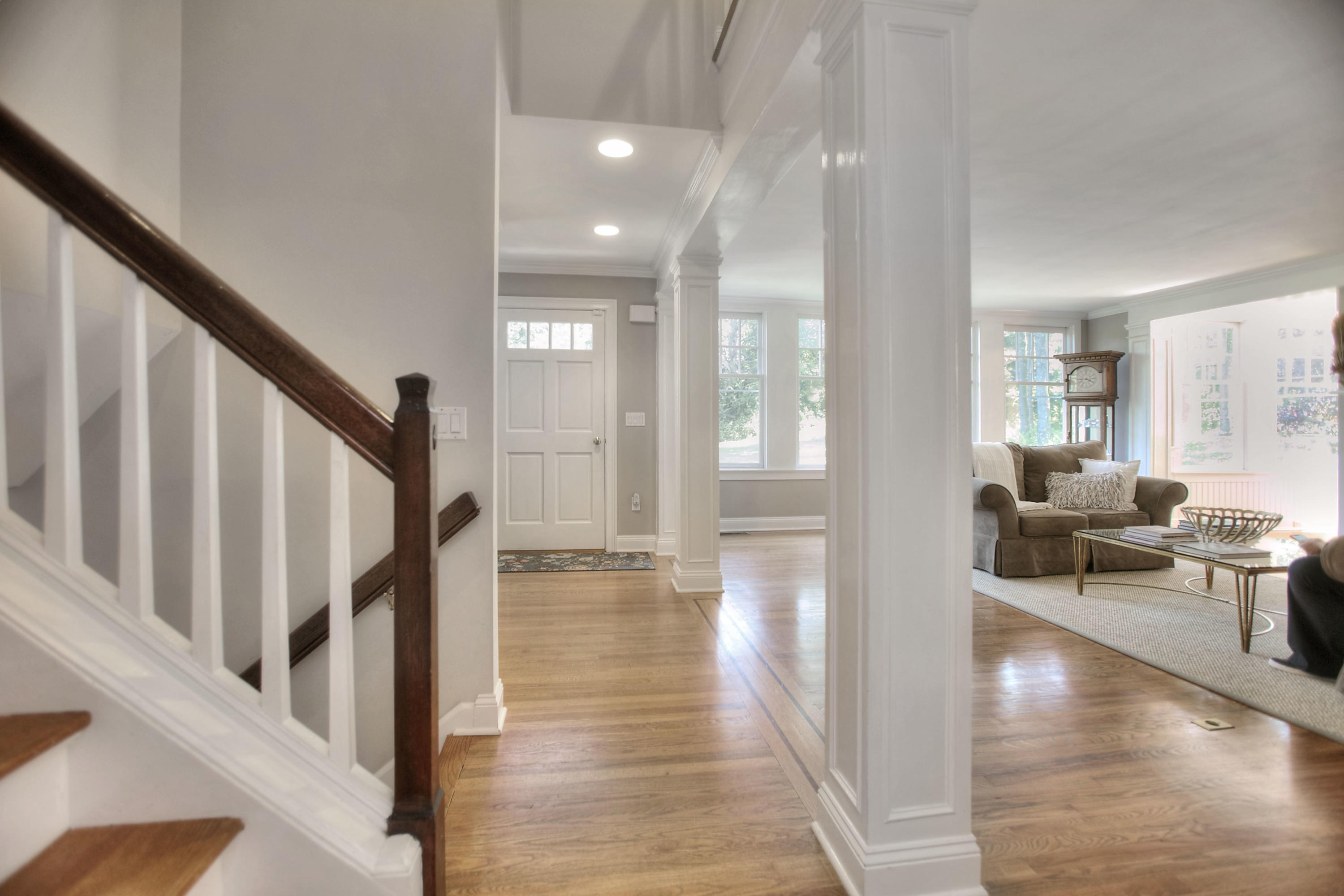 1335 Smith Ridge Road New Canaan, CT 06840 - Photo 19 of 42 a view of a livingroom with wooden floor and furniture