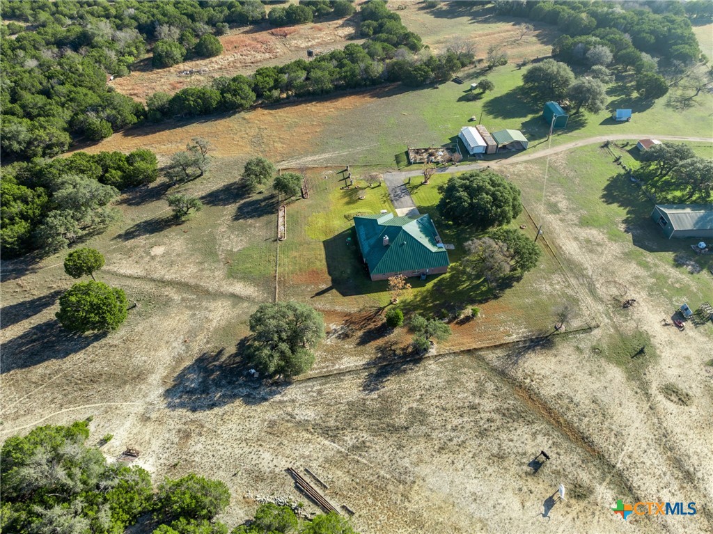 853 County Road 4390 Kempner, TX 76539 - Photo 22 of 43 an aerial view of a houses with a yard