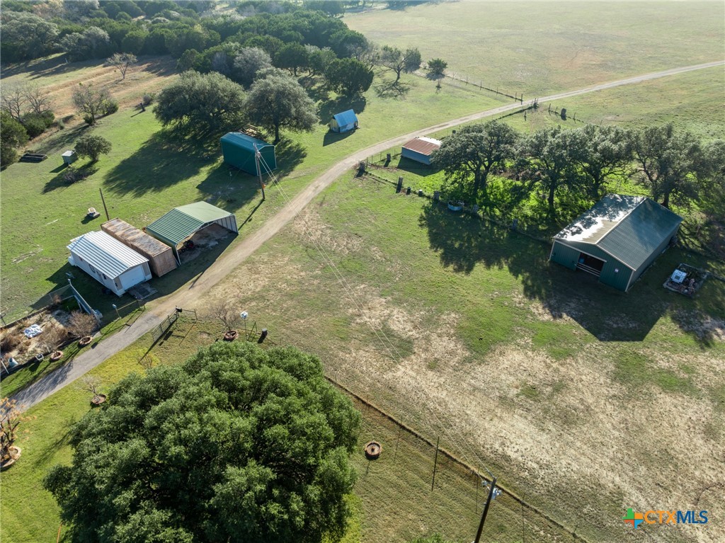 853 County Road 4390 Kempner, TX 76539 - Photo 25 of 43 an aerial view of a house with a yard and lake view