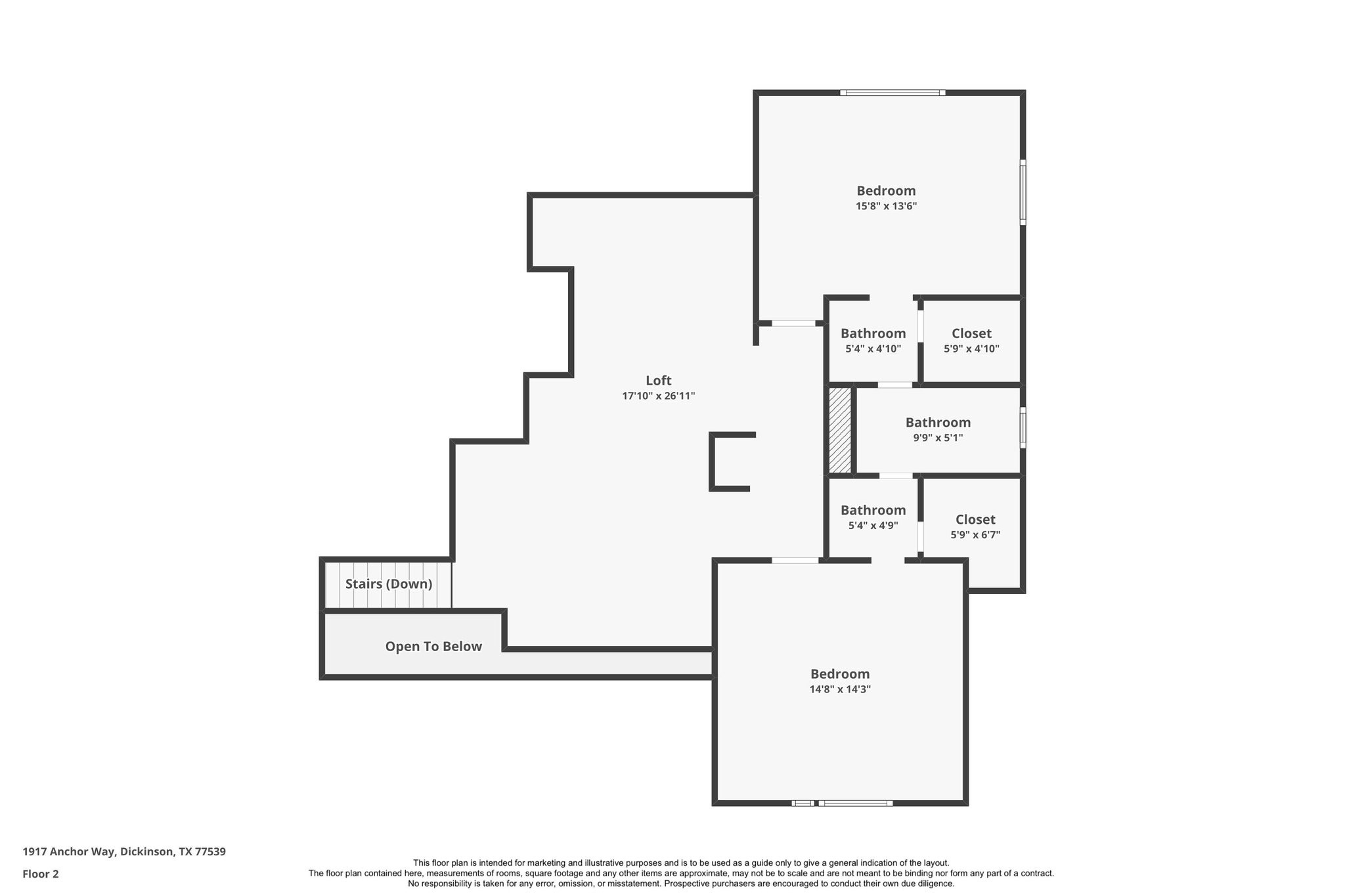 1917 Anchor Way Dickinson, TX 77539 - Photo 45 of 48 2ND STORY