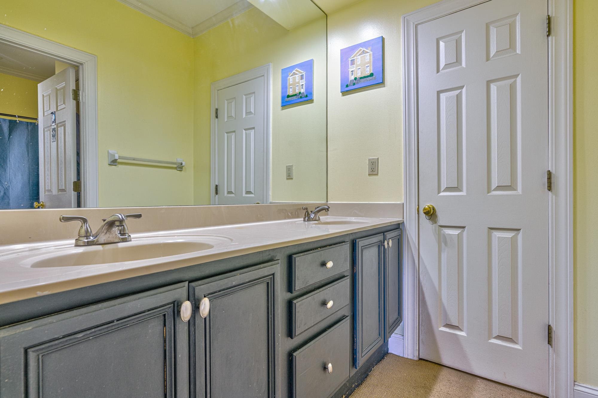 533 Rienzi Drive Memphis, TN 38103 - Photo 16 of 25 a bathroom with a double vanity sink and a mirror