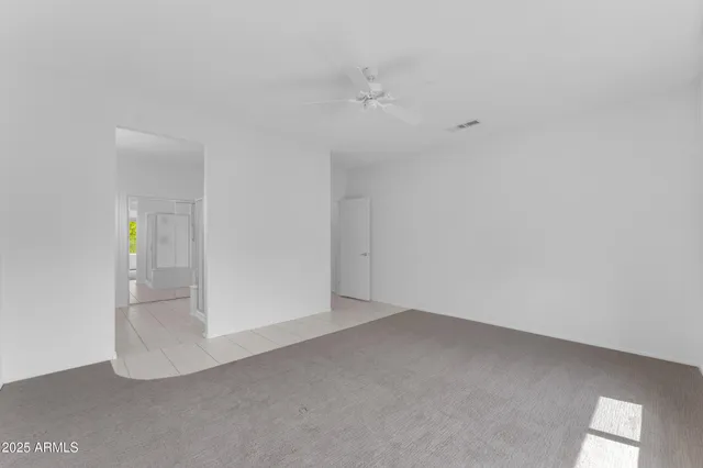 a view of an empty room