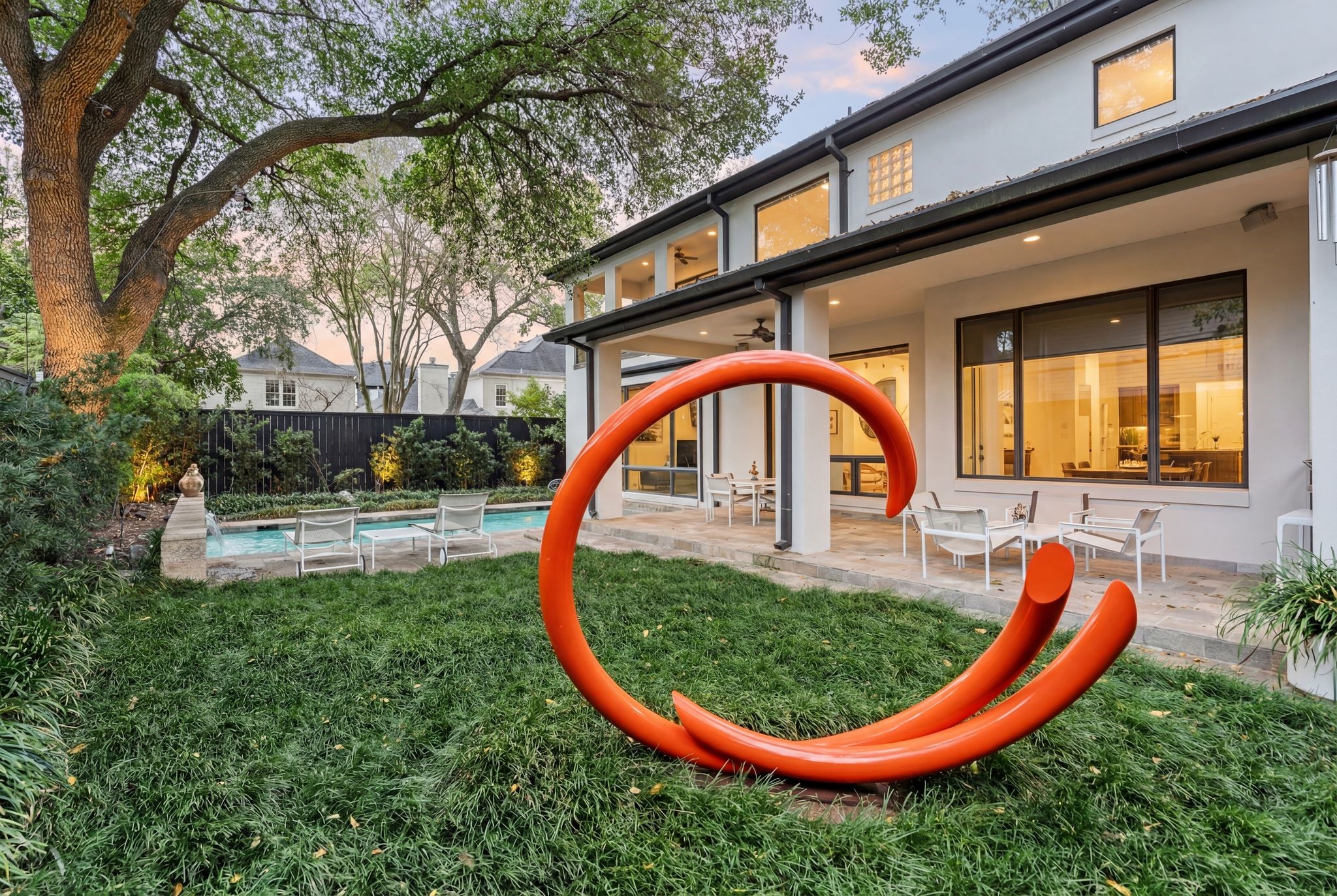 2409 Maconda Lane Houston, TX 77027 - Photo 40 of 40 a view of a swimming pool with a bench