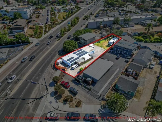 an aerial view of a city