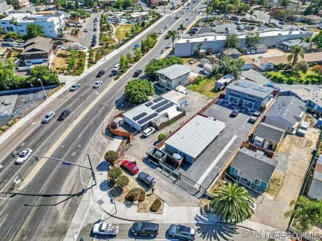 an aerial view of a city