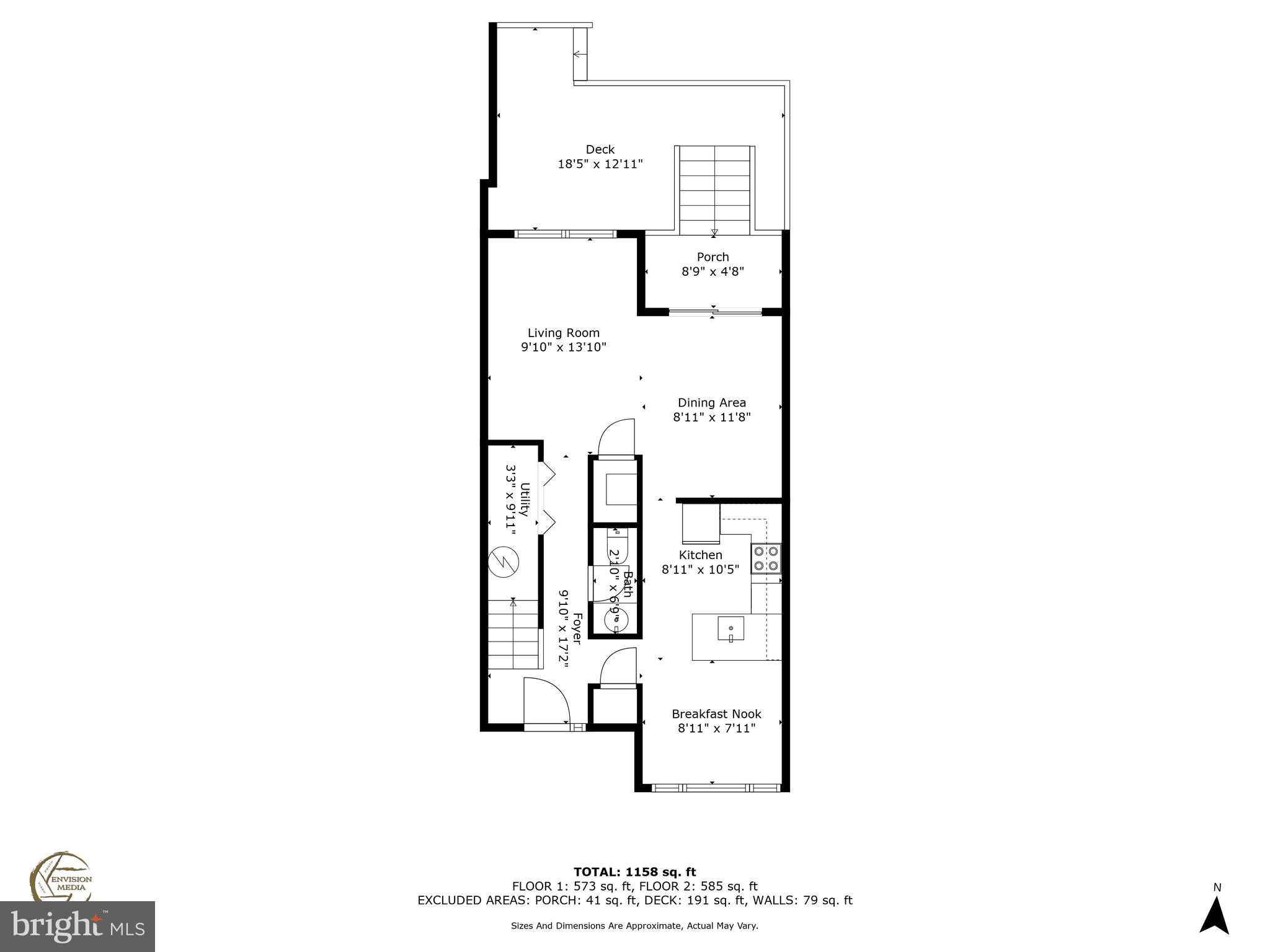 8536 F Street Chesapeake Beach, MD 20732 - Photo 25 of 26 a picture of a floor plan