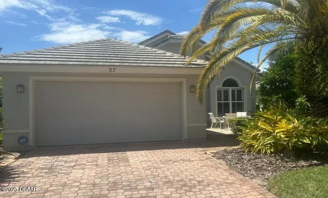 a front view of a house