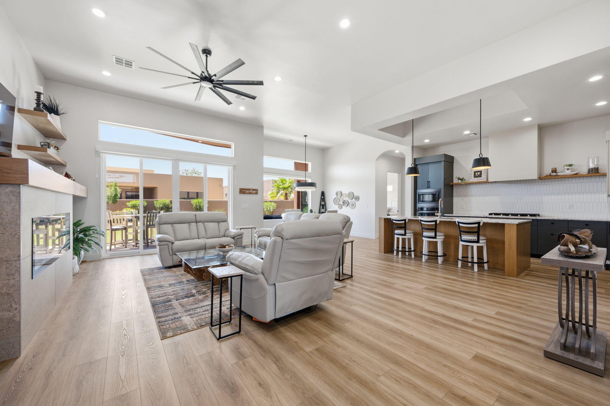 5429 West Copper Cliffs Way Hurricane, UT 84737 - Photo 6 of 48 Living room to kitchen