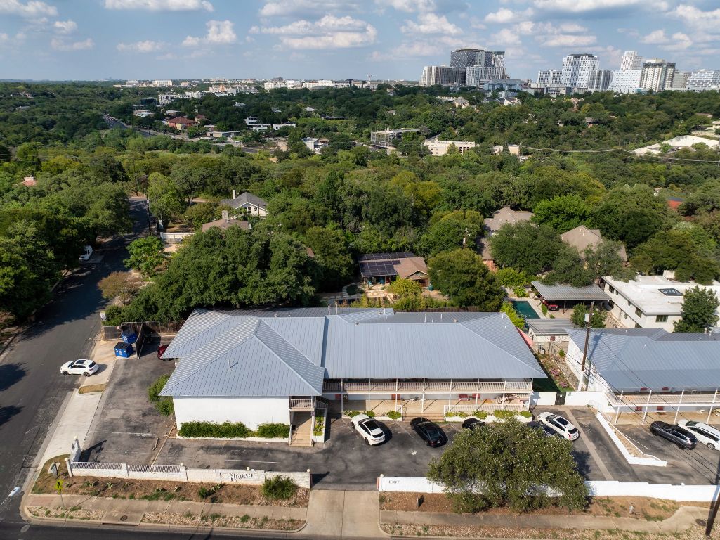 1208 Enfield Road, Unit 204 Austin, TX 78703 - Photo 21 of 21 an aerial view of residential houses and city street