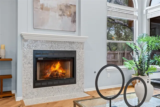 a very nice looking room with a large window