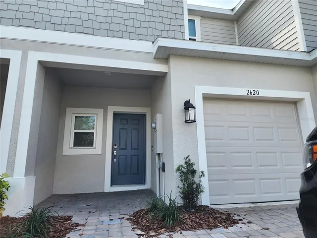 a view of front door of house