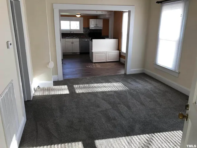 a view of a livingroom with a couch