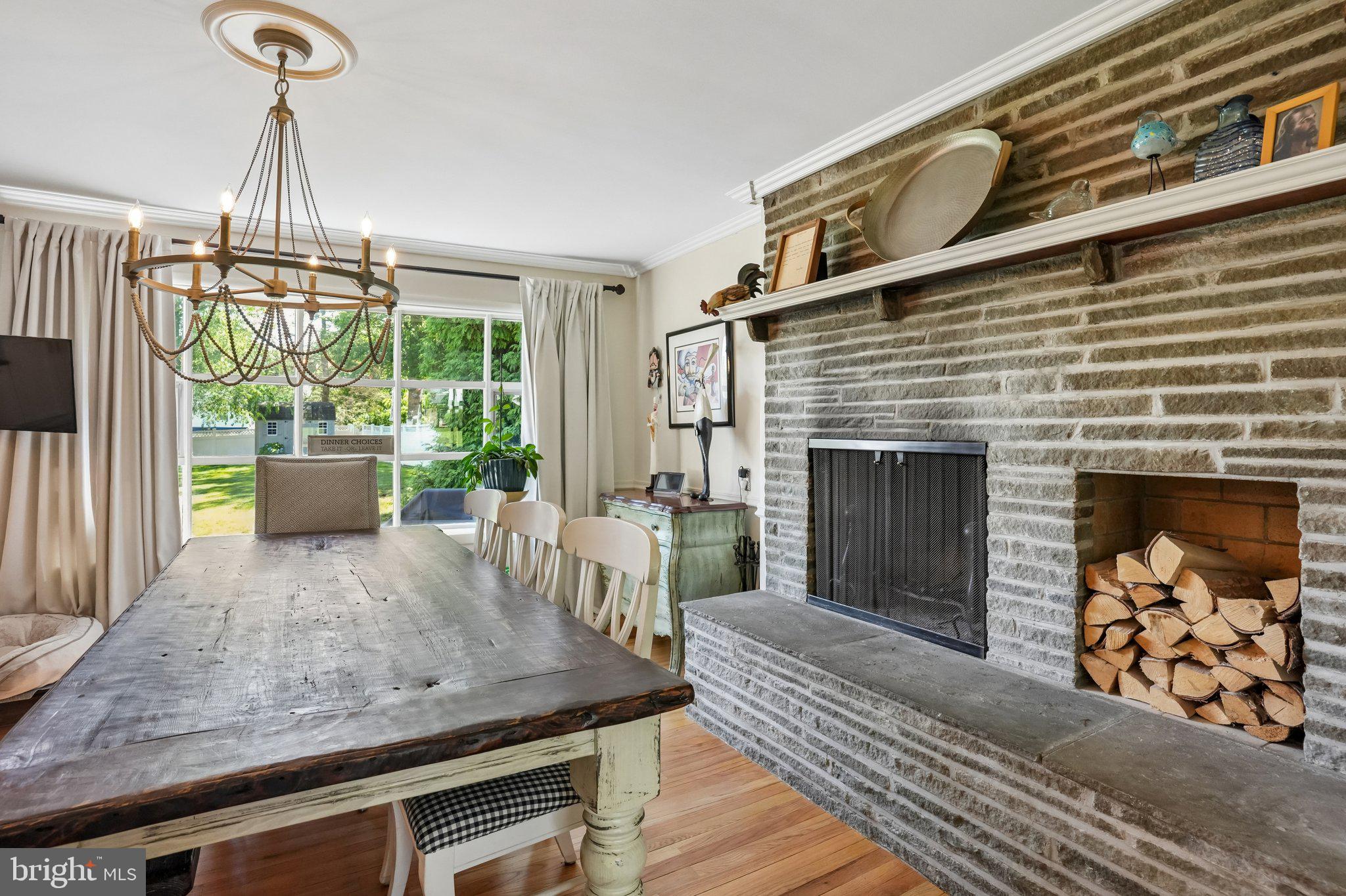 116 Forest Road Moorestown, NJ 08057 - Photo 8 of 44 Kitchen with Fireplace