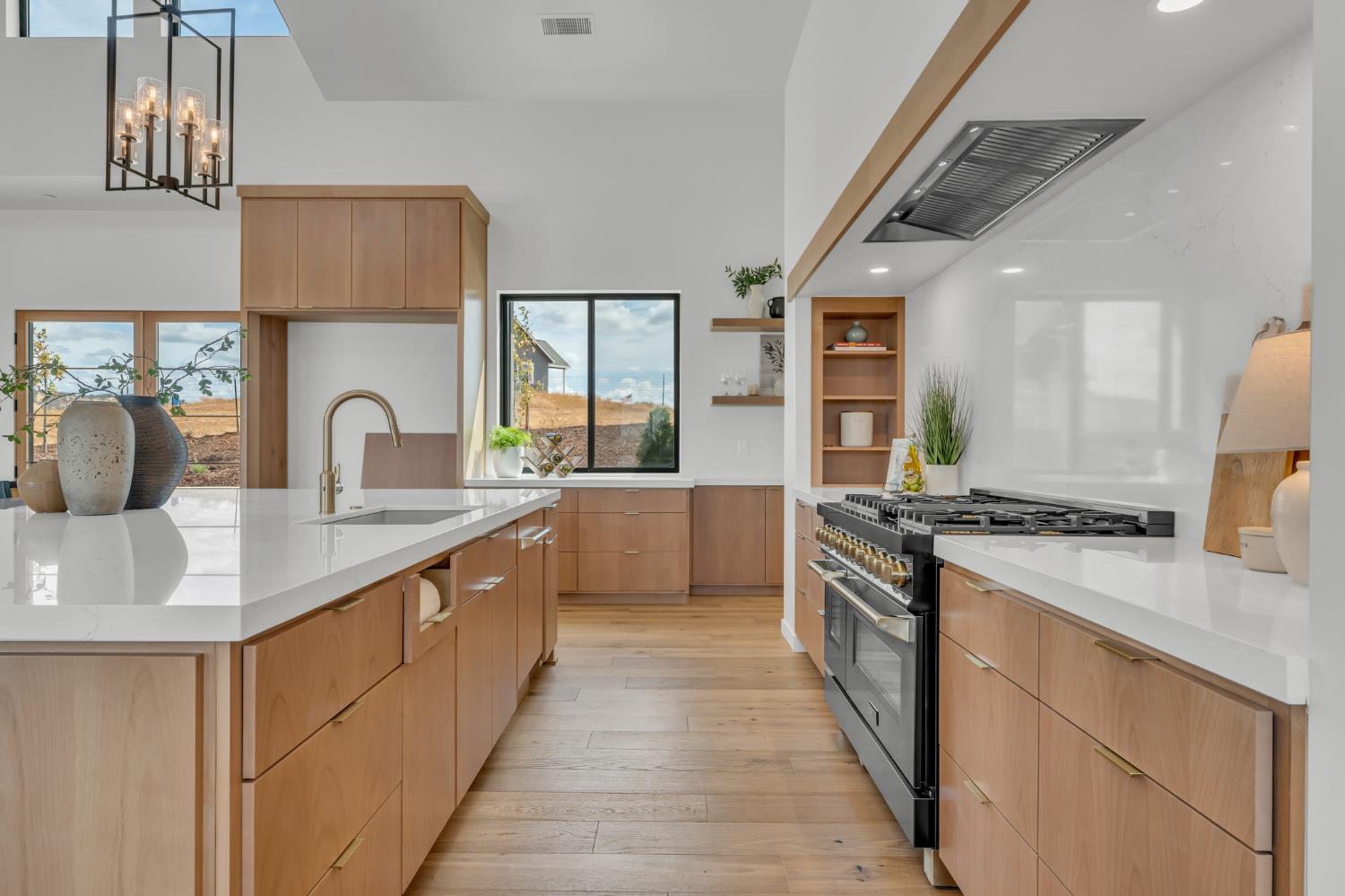 331 Big Ben Road Lincoln, CA 95648 - Photo 15 of 79 a kitchen with stainless steel appliances granite countertop a sink stove and cabinets