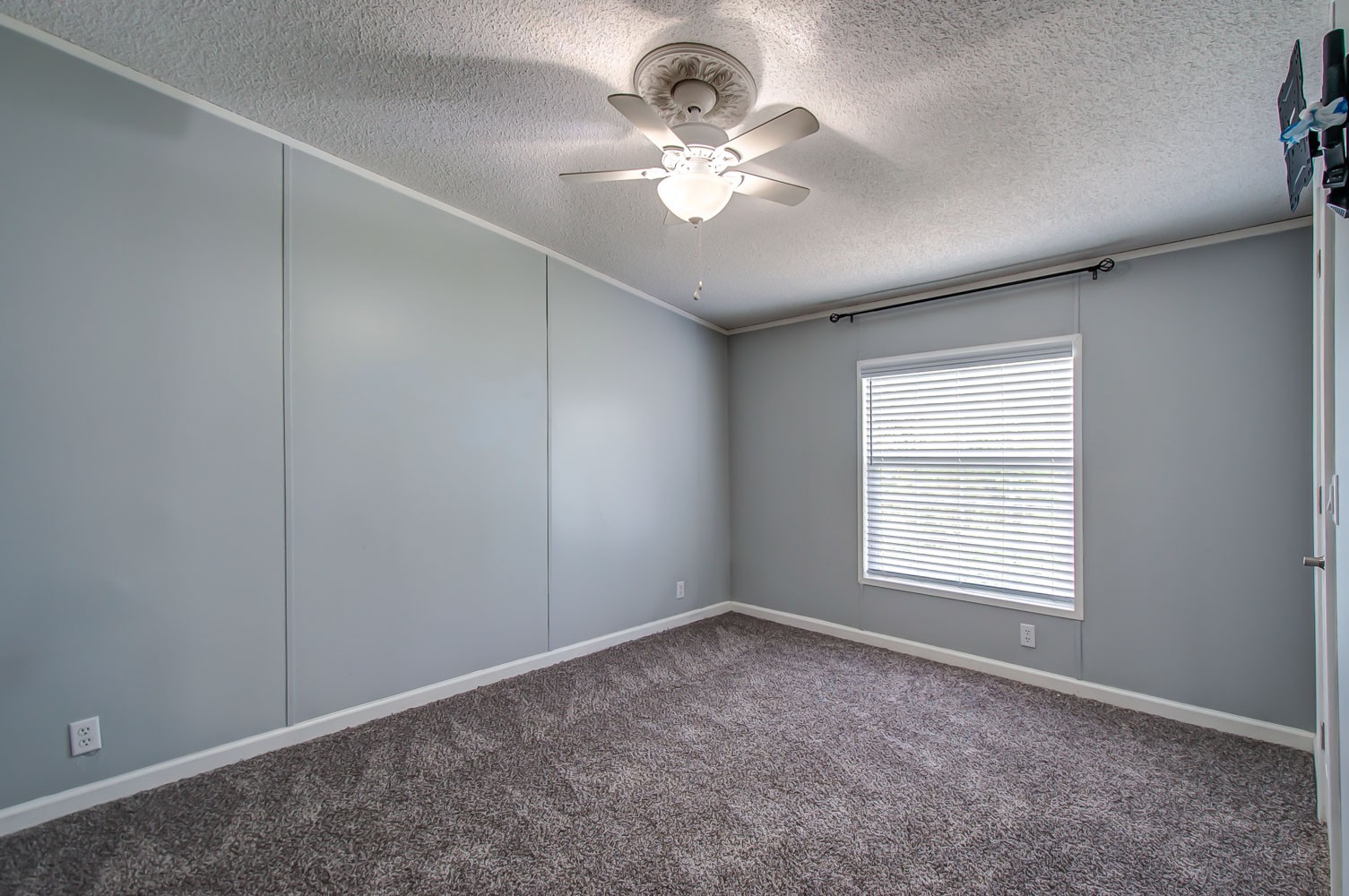 105 Fisher Road Dickson, TN 37055 - Photo 30 of 43 an empty room with a chandelier fan and windows