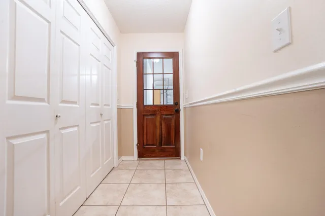 a view of front door