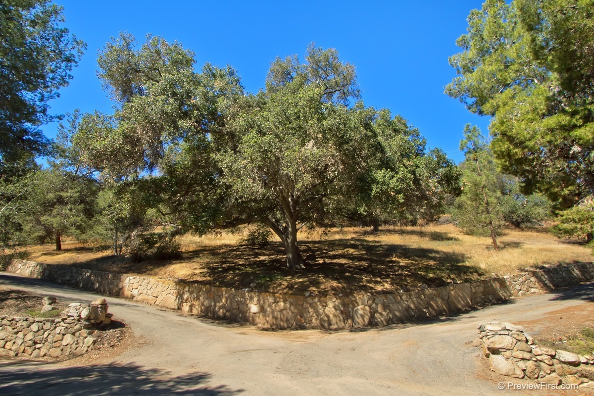 0 South Mission Road Fallbrook, CA 92028 - Photo 4 of 9 Double driveway entrance to property. Each side leads to flat area.