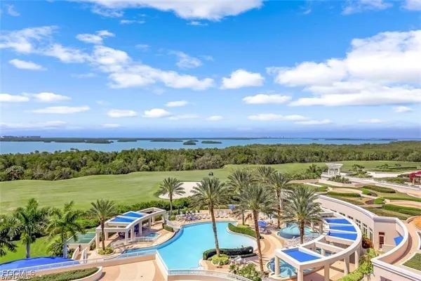 a view of swimming pool and lake view