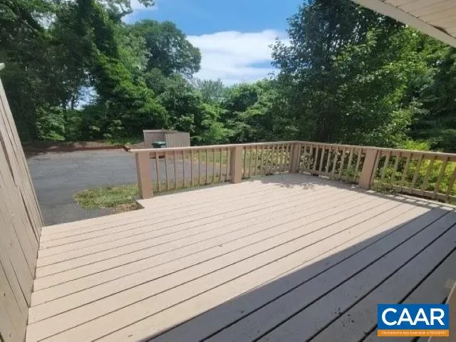 a view of balcony and deck