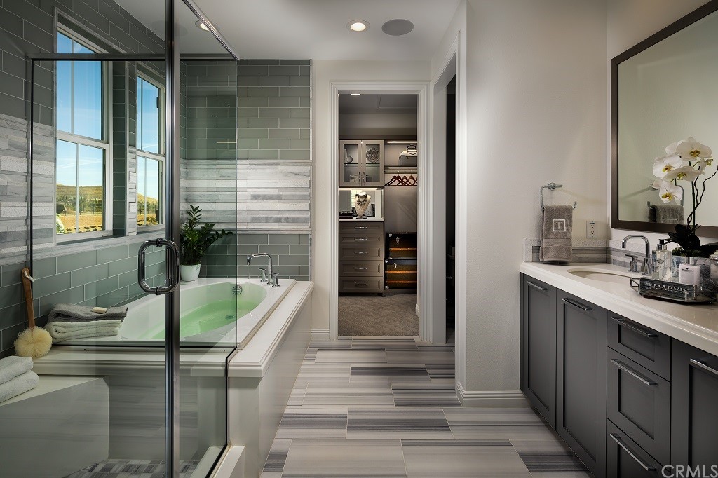 20744 Bur Oak Circle Porter Ranch, CA 91326 - Photo 6 of 10 Primary Bath: Pointe - Red Oak Tuscan - The Canyons Collection
INCLUSIONS: Fully Furnished model home, professionally decorated with designer finishes throughout and lush landscaping.
EXCLUSIONS: Model home sold as is.