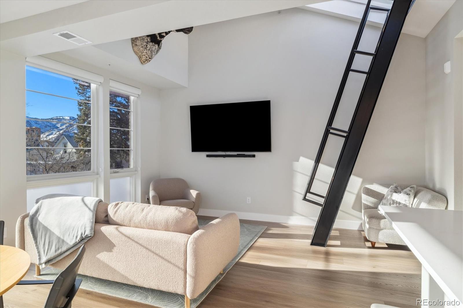 1401 Jackson Street, Unit 204 Golden, CO 80401 - Photo 12 of 26 a living room with furniture and a flat screen tv