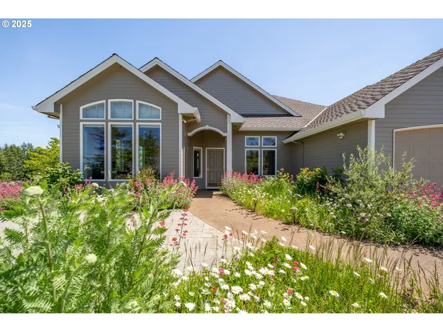 a front view of a house having outdoor space