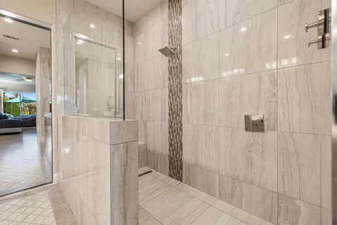 a view of a building with a garden and plants