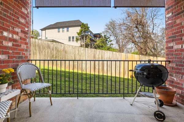a view of outdoor space and outdoor seating