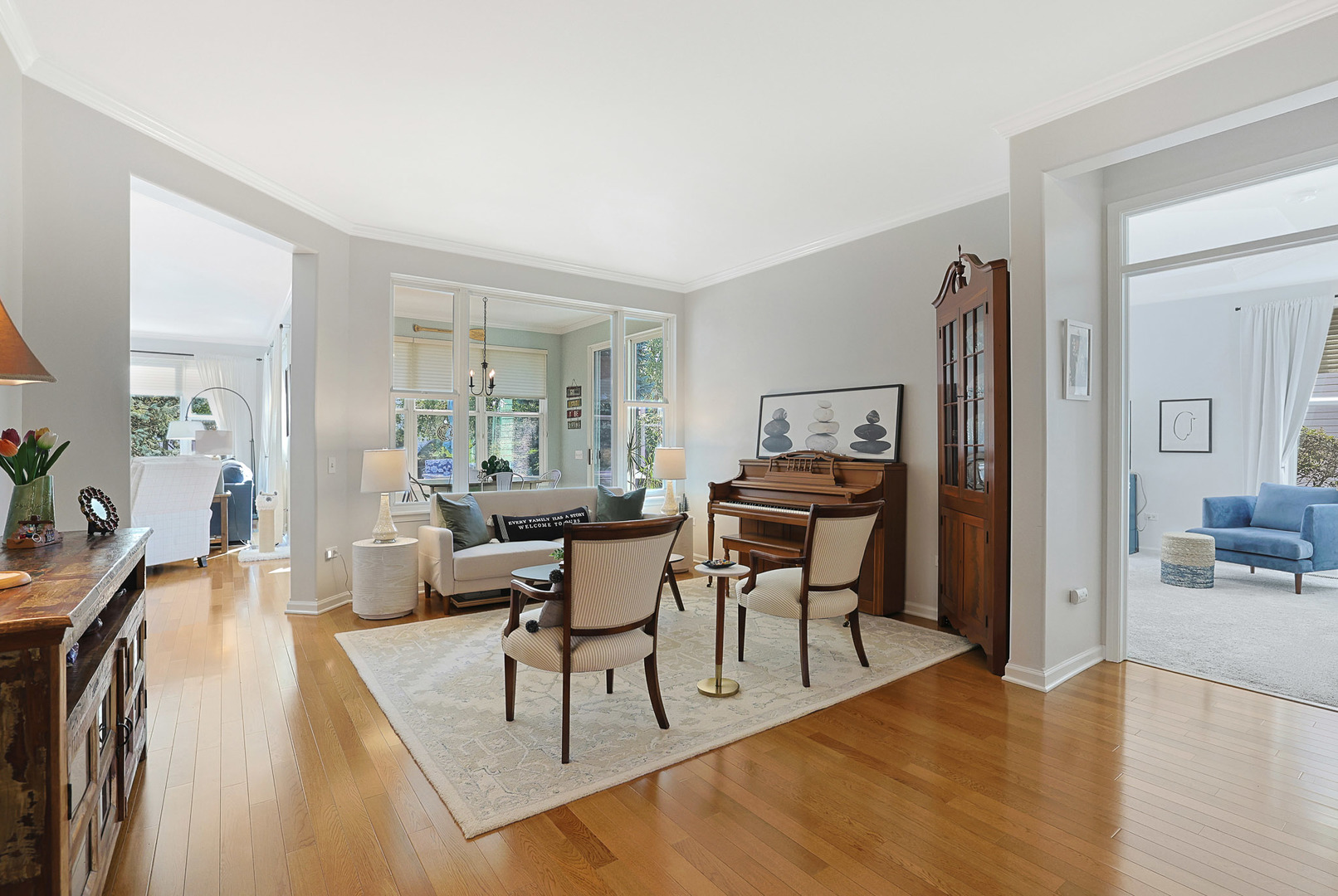12961 West Bull Ridge Drive Huntley, IL 60142 - Photo 14 of 35 a living room with furniture and a wooden floor