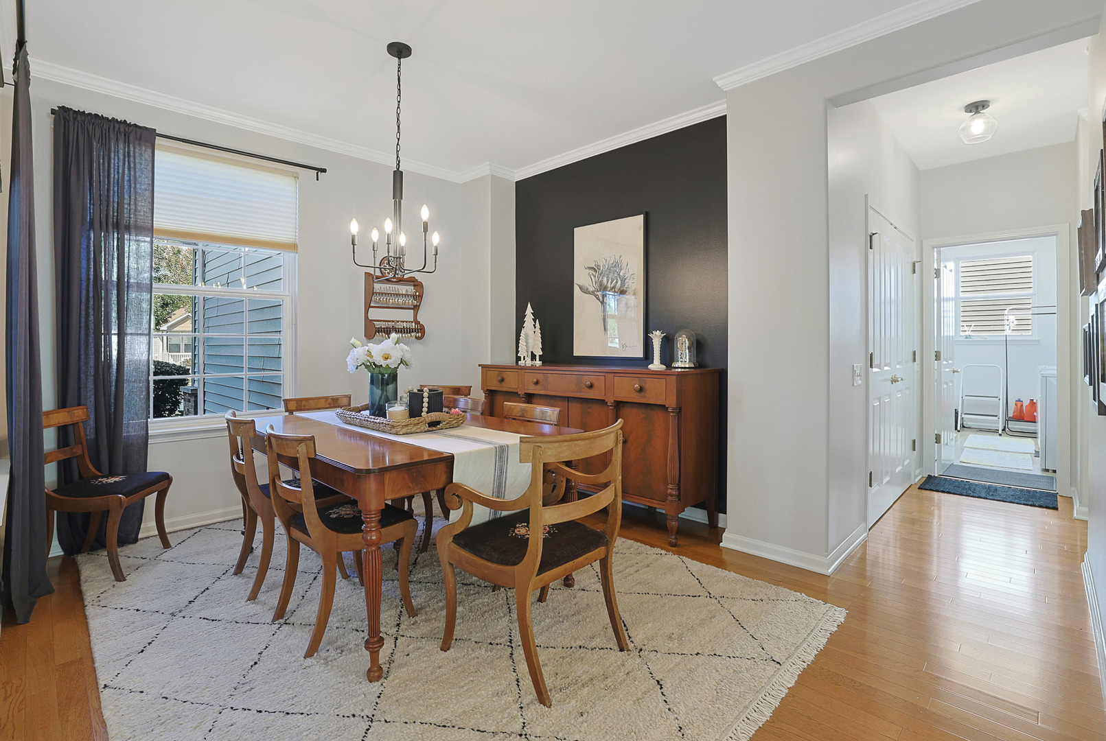 12961 West Bull Ridge Drive Huntley, IL 60142 - Photo 16 of 35 a view of a dining room with furniture window and wooden floor