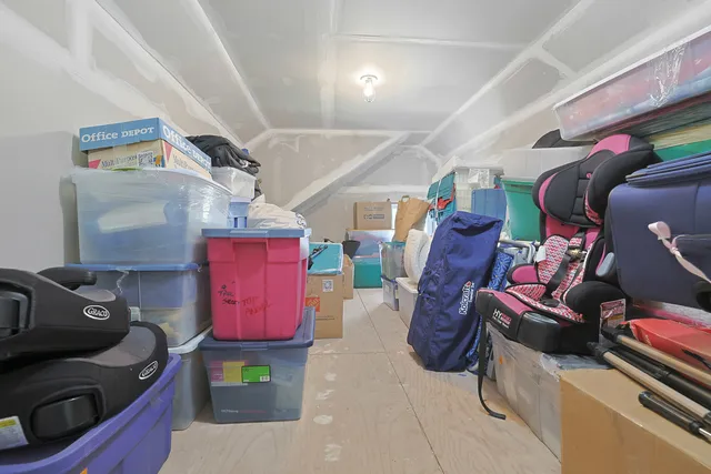 a view of storage and utility room