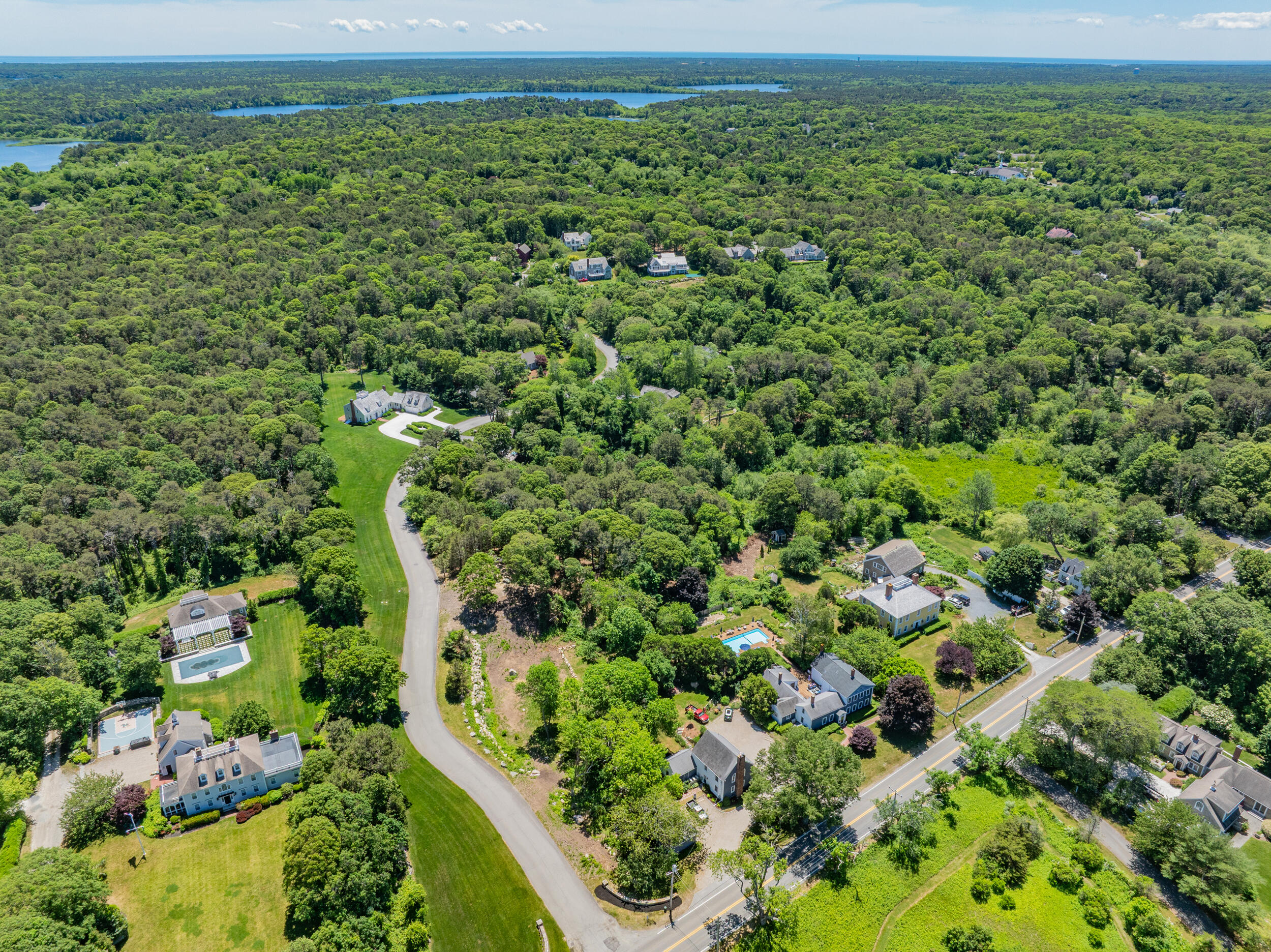 0 Ridgewood Drive Brewster, MA 02631 - Photo 34 of 42 an aerial view of residential houses with outdoor space and trees